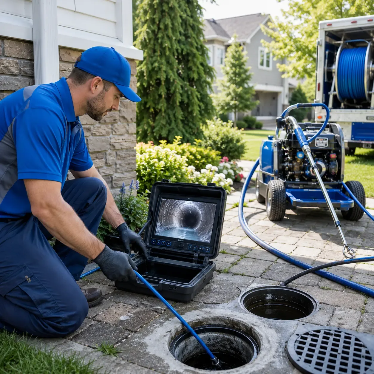 Outdoor drain cleaning professionals serving Round Hill, VA