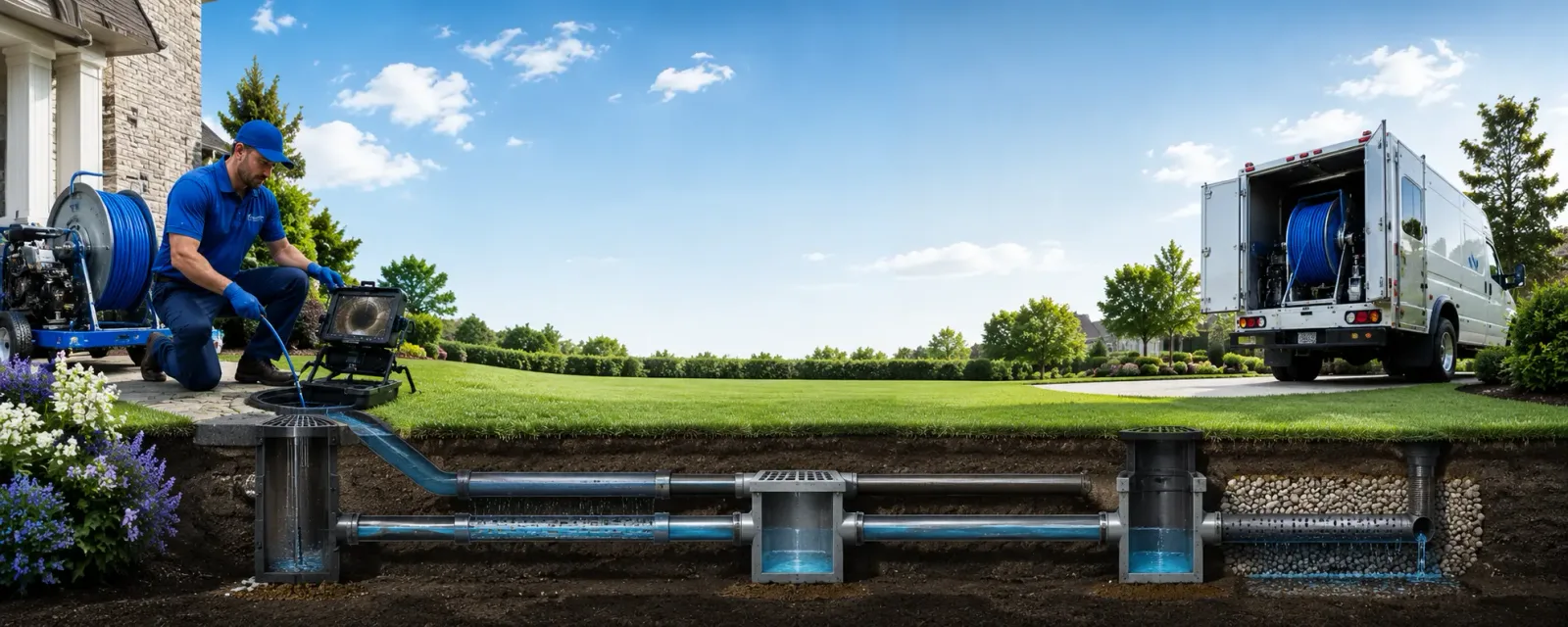 Outdoor drain cleaning information for Round Hill, VA